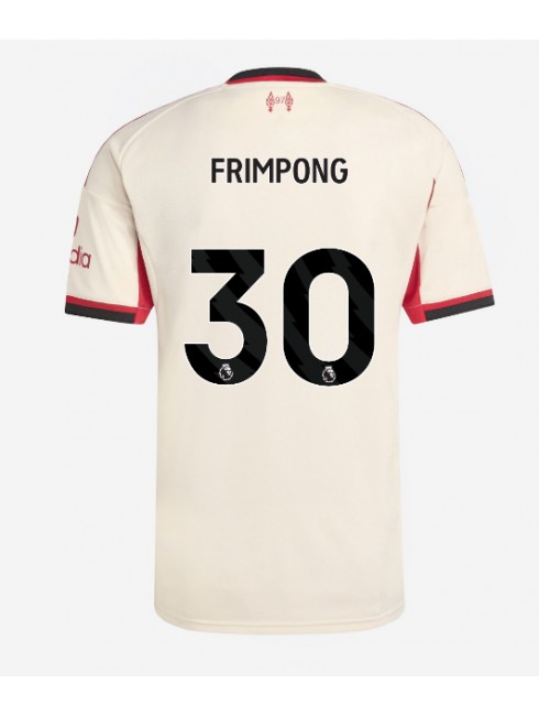 Muži Futbalové oblečenie Liverpool Jeremie Frimpong #30 2025-26 Krátky Rukáv - Preč Muži Futbalové oblečenie Liverpool Jeremie Frimpong #30 2025-26 Krátky Rukáv - Preč